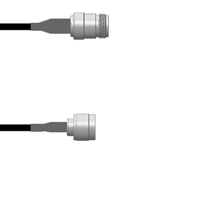 Q-1W02N00080.5M by Amphenol Custom Cable - CABLE ASY N-TYPE J-P RG58 19.69