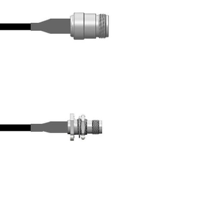 Q-1W04K0008018i by Amphenol Custom Cable - CABLE ASSY N TO TNC JACK RG58 18
