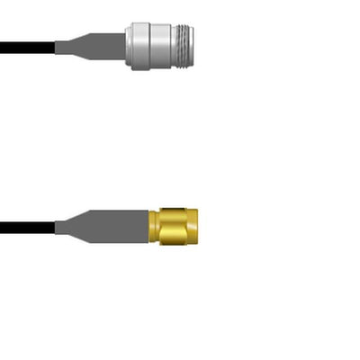 Q-1W0690008009i by Amphenol Custom Cable - CABLE ASSY RP-SMA TO N P-J RG58 9