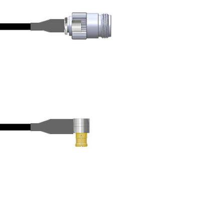 Q-2001A00030.5M by Amphenol Custom Cable - CABLE ASY MCX-N P-J RG174 19.69