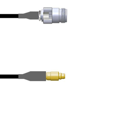 Q-2001Q0003009i by Amphenol Custom Cable - CABLE ASSY MMCX-N P TO J RG174 9