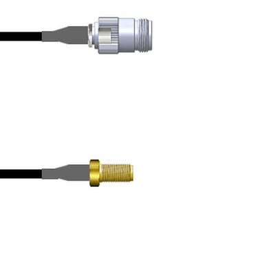 Q-2002V0003024i by Amphenol Custom Cable - CABLE ASSY SMA-N JACK RG174 24