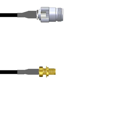Q-2002W0003006i by Amphenol Custom Cable - CABLE ASSY SMA-N JACK RG174 6