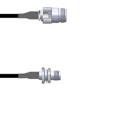 Q-2004E0003.75M by Amphenol Custom Cable - CABLE ASSY N-TNC JK RG174 29.53