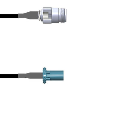 Q-2005A0003.25M by Amphenol Custom Cable - CABLE ASSY N-FAKRA RG174 9.843