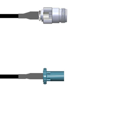 Q-2005A0003003i by Amphenol Custom Cable - CABLE ASY N-FAKRA J TO P RG174 3