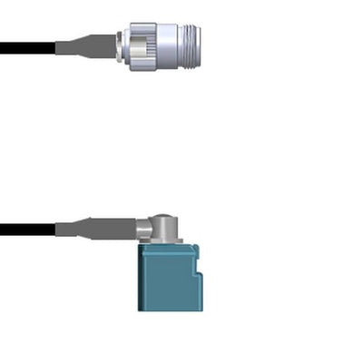Q-2005C0003036i by Amphenol Custom Cable - CABLE ASSY N-FAKRA JACK RG174 36