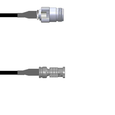 Q-2005H0003012i by Amphenol Custom Cable - CABLE ASSY HD-BNC TO N RG174 12