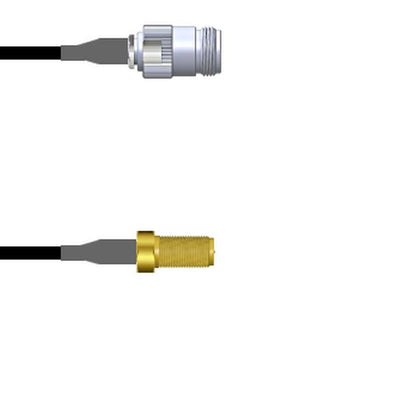Q-200710003084i by Amphenol Custom Cable - CABLE ASSY RP-SMA TO N JK RG174 7