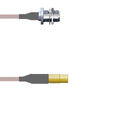 Q-21013000R003i by Amphenol Custom Cable - CABLE ASSY MCX-N JACK RG316 DB 3