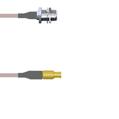 Q-2101D000R2.5M by Amphenol Custom Cable - CABLE ASSY MCX-N P-J RG316 DB 2.5M