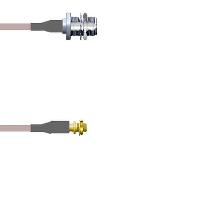 Q-2101K000R084i by Amphenol Custom Cable - CABLE ASSY MMCX-N JACK RG316 DB 7