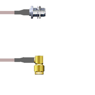 Q-21035000R003M by Amphenol Custom Cable - CABLE ASY SMA-N P-J RG316 DB 3M