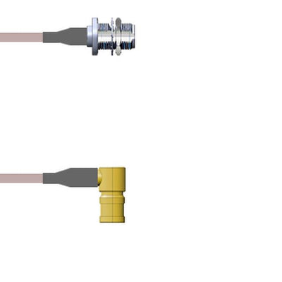 Q-2103T000R003M by Amphenol Custom Cable - CABLE ASY SMB-N P-J RG316 DB 3M