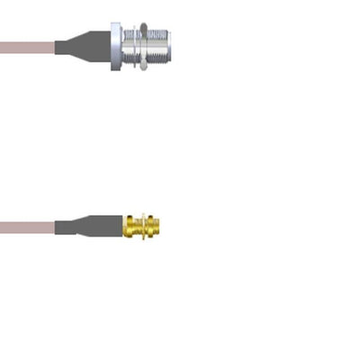 Q-22012000R108i by Amphenol Custom Cable - CABLE ASSY MCX-N JACK RG316 DB 9