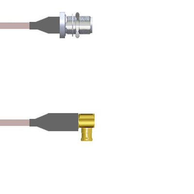 Q-22017000R003M by Amphenol Custom Cable - CABLE ASY MCX-N P-J RG316 DB 3M
