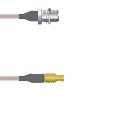 Q-2201D000R108i by Amphenol Custom Cable - CABLE ASY MCX-N P-J RG316 DB 9