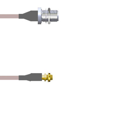 Q-2201K000R003M by Amphenol Custom Cable - CABLE ASSY MMCX-N JACK RG316 DB 3M
