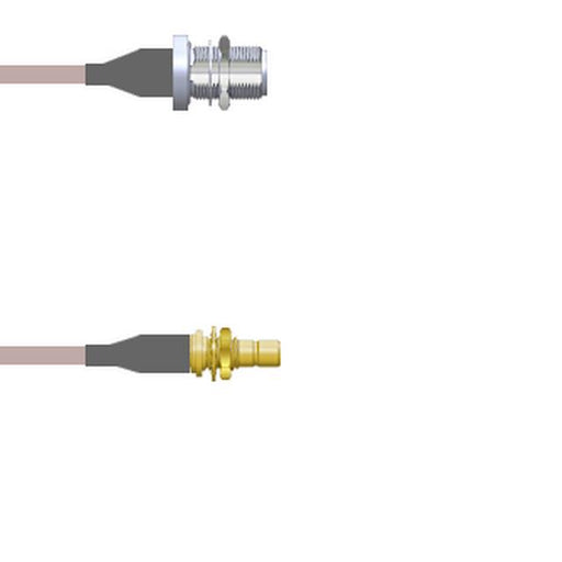 Q-2203O000R072i by Amphenol Custom Cable - CABLE ASSY SMB-N JACK RG316 DB 6