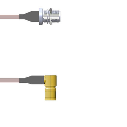 Q-2203T000R2.5M by Amphenol Custom Cable - CABLE ASSY SMB-N P-J RG316 DB 2.5M