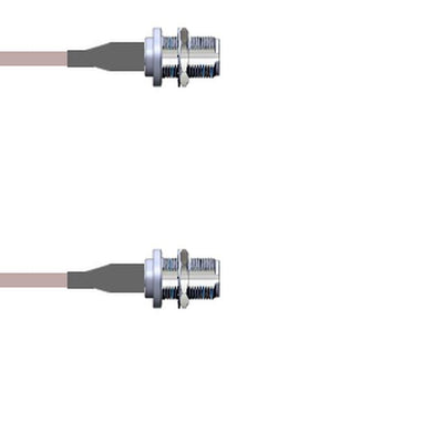 Q-25025000H.25M by Amphenol Custom Cable - CABLE ASSY N-TYP JACK RG142 9.843