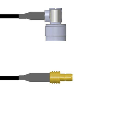 Q-2C03L0003003i by Amphenol Custom Cable - CABLE ASY SMB-N JK TO PLG RG174 3