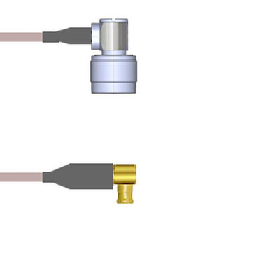 Q-2D017000R2.5M by Amphenol Custom Cable - CABLE ASSY MCX-N PLG RG316 DB 2.5M