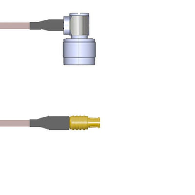 Q-2D01D000R108i by Amphenol Custom Cable - CABLE ASSY MCX-N PLUG RG316 DB 9
