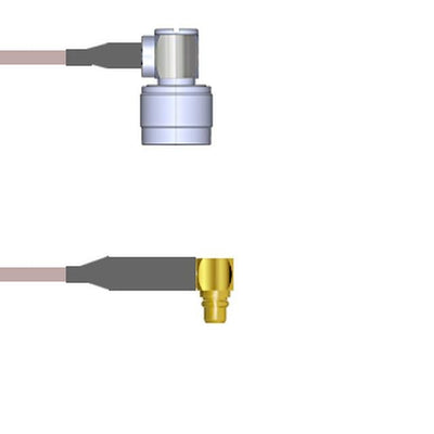 Q-2D01O000R003M by Amphenol Custom Cable - CABLE ASSY MMCX-N PLUG RG316 DB 3M