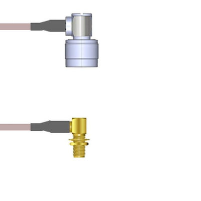 Q-2D02Q000R2.5M by Amphenol Custom Cable - CABLE ASSY SMA-N J-P RG316 DB 2.5M