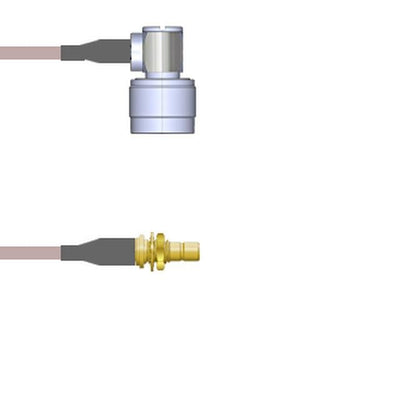 Q-2D03O000R002M by Amphenol Custom Cable - CABLE ASY SMB-N J TO P RG316 DB 2M