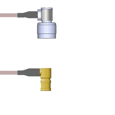 Q-2D03T000R2.5M by Amphenol Custom Cable - CABLE ASSY SMB-N PLG RG316 DB 2.5M