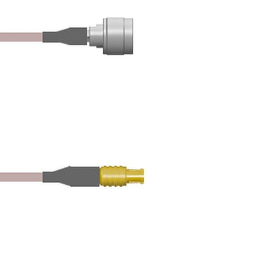 Q-2M01D000R003M by Amphenol Custom Cable - CABLE ASSY MCX-N PLUG RG316 DB 3M
