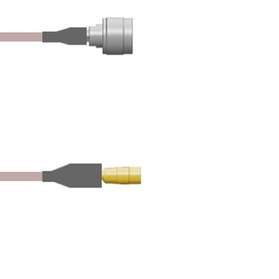 Q-2M01L000R003M by Amphenol Custom Cable - CABLE ASY MMCX-N J-P RG316 DB 3M