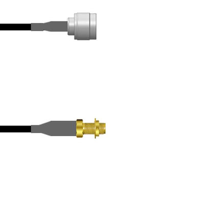 Q-2N02Y0008003M by Amphenol Custom Cable - N-SP/SMA-SJB RG58 3M