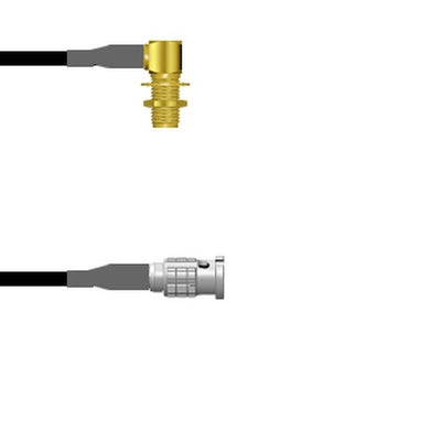 Q-2P00V0003024I by Amphenol Custom Cable - SMA-RJB/HDBNC-SP G174 24I
