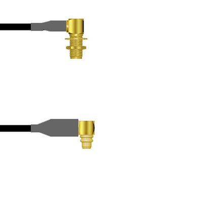 Q-2P01N0003.25M by Amphenol Custom Cable - SMA-RJB/MMCX-RP G174 0.25M