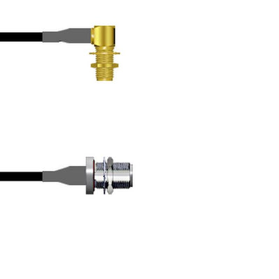 Q-2P01T0003108I by Amphenol Custom Cable - SMA-RJB/N-SJB G174 108I