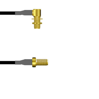 Q-2P02V0003.25M by Amphenol Custom Cable - SMA-RJB/SMA-SJ G174 0.25M