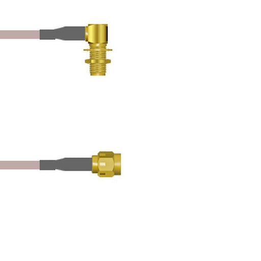 Q-2P03B00052.5M by Amphenol Custom Cable - SMA-RJB/SMA-SP G316 2.5M