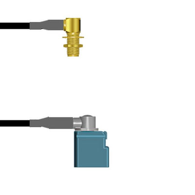 Q-2P05C0003012I by Amphenol Custom Cable - SMA-RJB/FKRAZ-RJ G174 12I