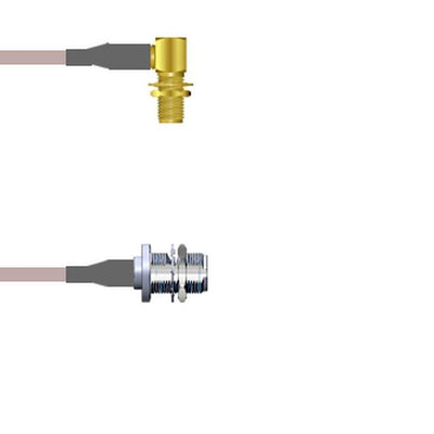 Q-2Q021000R003I by Amphenol Custom Cable - SMA-RJB/N-SJB G316D 3I