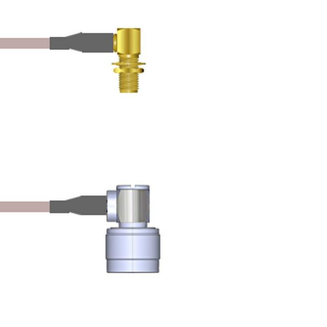 Q-2Q02D000R009I by Amphenol Custom Cable - SMA-RJB/N-RP G316D 9I