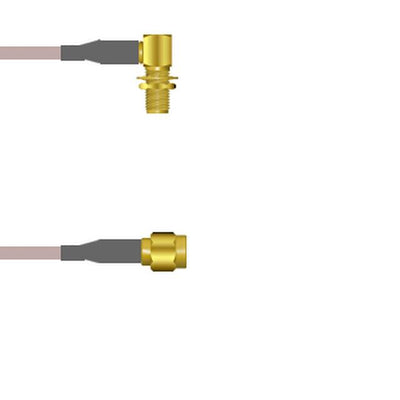 Q-2Q03C000R.75M by Amphenol Custom Cable - SMA-RJB/SMA-SP G316D 0.75M