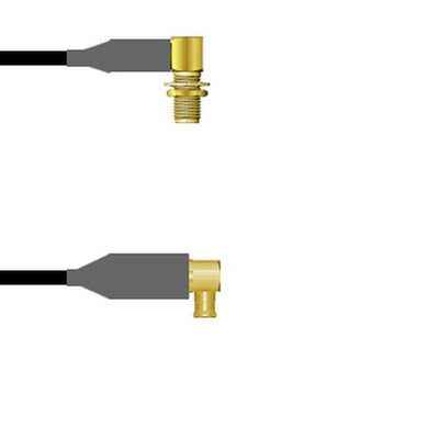 Q-2R0180008024I by Amphenol Custom Cable - SMA-RJB/MCX-RP RG58 24I