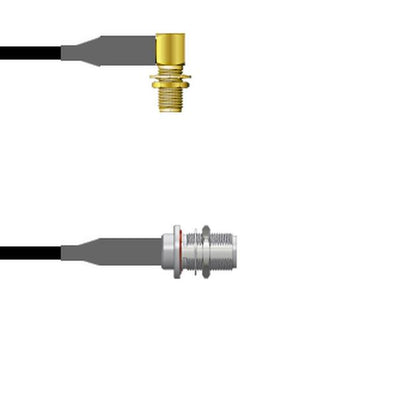 Q-2R01X0008012I by Amphenol Custom Cable - SMA-RJB/N-SJB RG58 12I