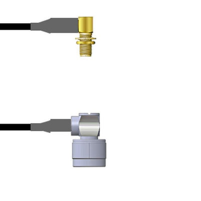Q-2R02F0008002M by Amphenol Custom Cable - SMA-RJB/N-RP RG58 2M