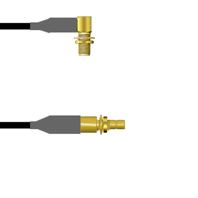 Q-2R03Q0008003M by Amphenol Custom Cable - SMA-RJB/SMB-SJB RG58 3M