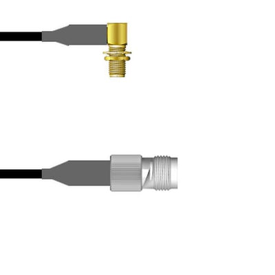 Q-2R04J0008012I by Amphenol Custom Cable - SMA-RJB/TNC-SJ RG58 12I