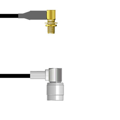 Q-2R04W0008003M by Amphenol Custom Cable - SMA-RJB/TNC-RP RG58 3M